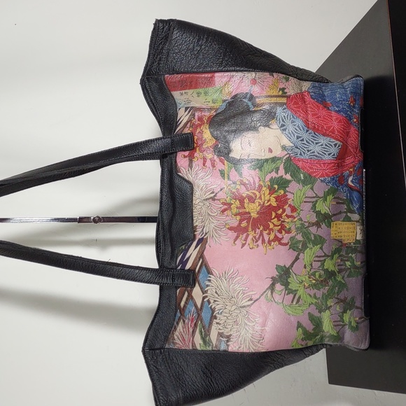 Icon Los Angeles Bags Icon Los Angeles Utamoro Flower Geisha Leather Tote Bag Poshmark